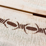 Clear_scraps_howdy_rodeo_western_cowboy_sign_welcome_chipboard_wood_pallet_texas_barbed_wire_stencil_emboss_sanders_embossed