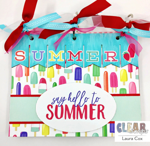 Clear_Scraps_ Chipboard Album_Hello Summer(1)