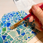 Clear_scraps_shiplap_wood_circle_beach_summer_sand_water_napkin_art_tami_sanders_decoupage