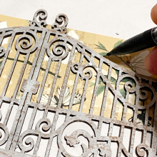 Clear_scraps_gate_chipboard_embellishment_card_tami_sanders_trace