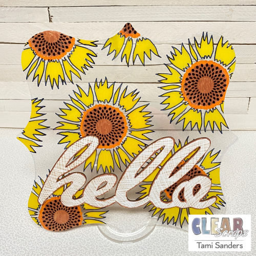 Clear_scraps_sunflower_acrylic_stencil_hello_wood_title_posca_paint_pen_marker_sign_sunflowers_decor_fall_tami_sanders