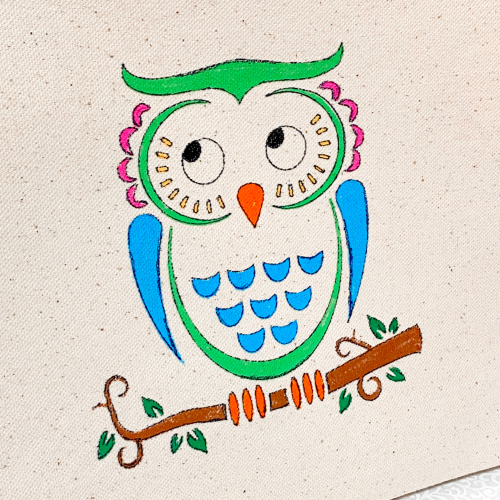 Clear_scraps_owl_stencil_canvas_bag_posca_pens_markers_altered_tami_sanders_cu