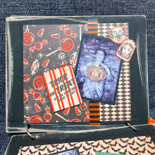 Clear_scraps_mini_album_chipboard_banner_halloween_scrapbook_paper_craft_altered_tami_sanders_pg5