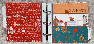 Clear_scraps_thanksgiving_fall_autumn_recipes_family_chipboard_6X6_mini_album_pumpkins_stacked_tami_sanders_sweets