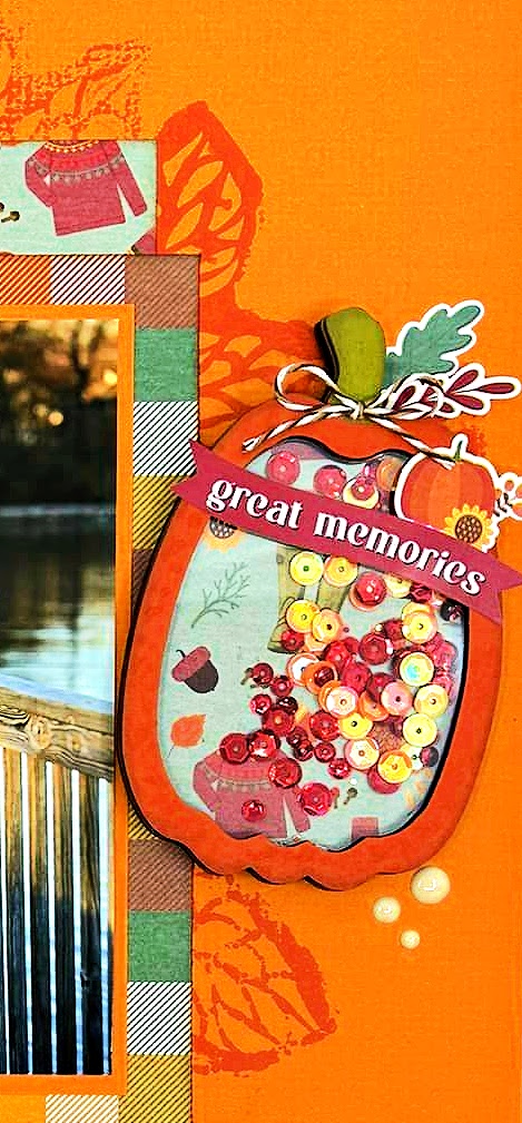 Clear_Scraps_Mini Shaker Pumpkin_I Love Autumn LO copy