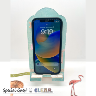 Clear Scraps phone holder 1