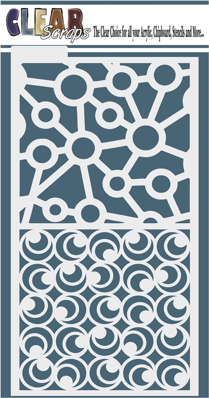 Clear_Scraps_Circle Dot Stencil Clear_Scraps_Circle Dot Stencil