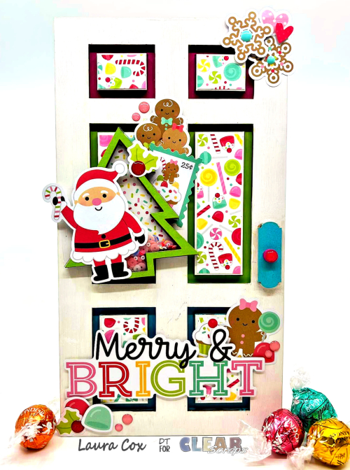 Clear_Scraps_Wooden Door Decor_Merry & Bright Welcome main(1)