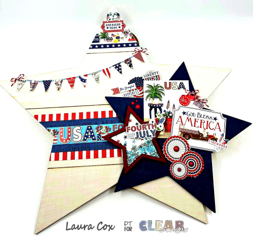 Clear_Scraps_Shiplap Shape_Triple Patriotic Star Home Decor(1)