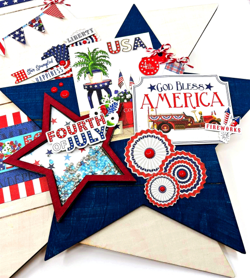 Clear_Scraps_Shiplap Shape_Triple Patriotic Star Home Decor close up 1(1)