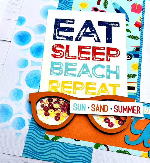 Clear_Scraps_Mini Shaker_Eat Sleep Beach LO close up 1(1)