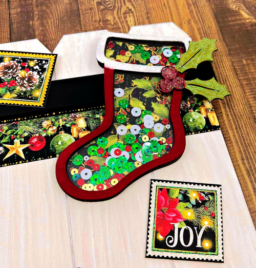 Clear_Scraps_Mini Shaker Stocking_Tis the Season Decor close up 1(1)
