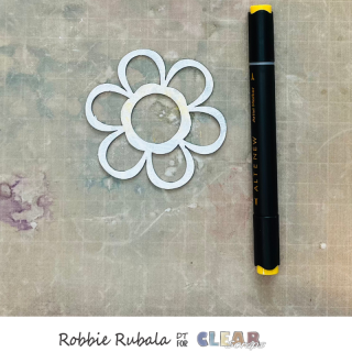 Clear Scraps flower shaker card 3