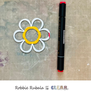 Clear Scraps flower shaker card 4