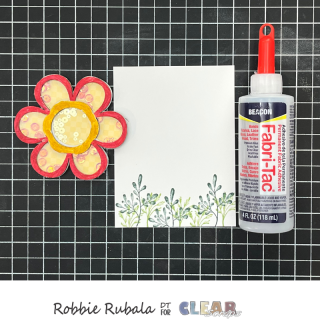 Clear Scraps flower shaker card 15