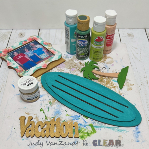 Clear_Scraps_3D_Frameable_Word n Shape_Vacation_Palm_Tree