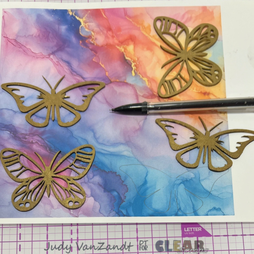 Clear_Scraps_Fancy Butterfly_Chipboard_Embellishment
