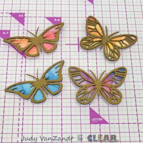 Clear_Scraps_Fancy Butterfly_Chipboard_Embellishment