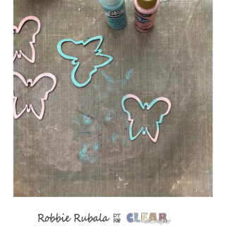 Clear Scraps butterfly shaker tag and bag 6