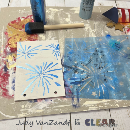 Clear_Scraps_Blank_Wood_Card_ Fireworks_Splash_Stencil_Stars_Chipboard_Embellishments_Rocket_ Chipboard_ Embellishment