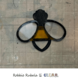 Clear Scraps bee and hive sun catchers 10