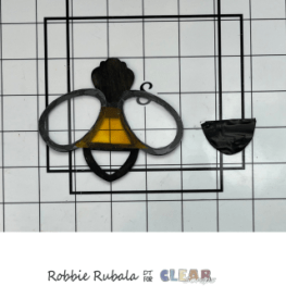 Clear Scraps bee and hive sun catchers 11