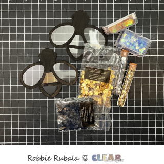 Clear Scraps bee and hive sun catchers 14