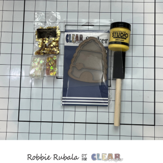 Clear Scraps bee and hive sun catchers 16