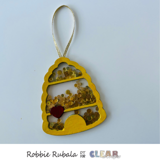 Clear Scraps bee and hive sun catchers 25