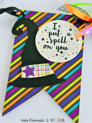 Katie Piotrowski Halloween Countdown Advent Banner witch hat