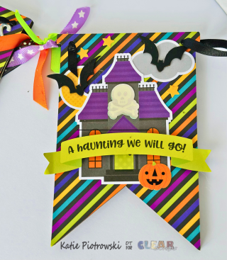 Katie Piotrowski Halloween Countdown Advent Banner Bats closeup