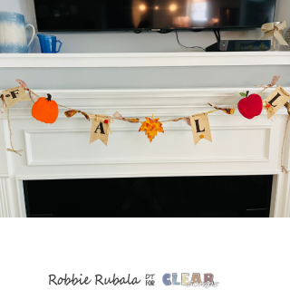 Fall banner using Clear Scraps Fall Collection shapes Fall banner using Clear Scraps Fall Collection shapes