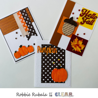 Fall embellishment punch out cards