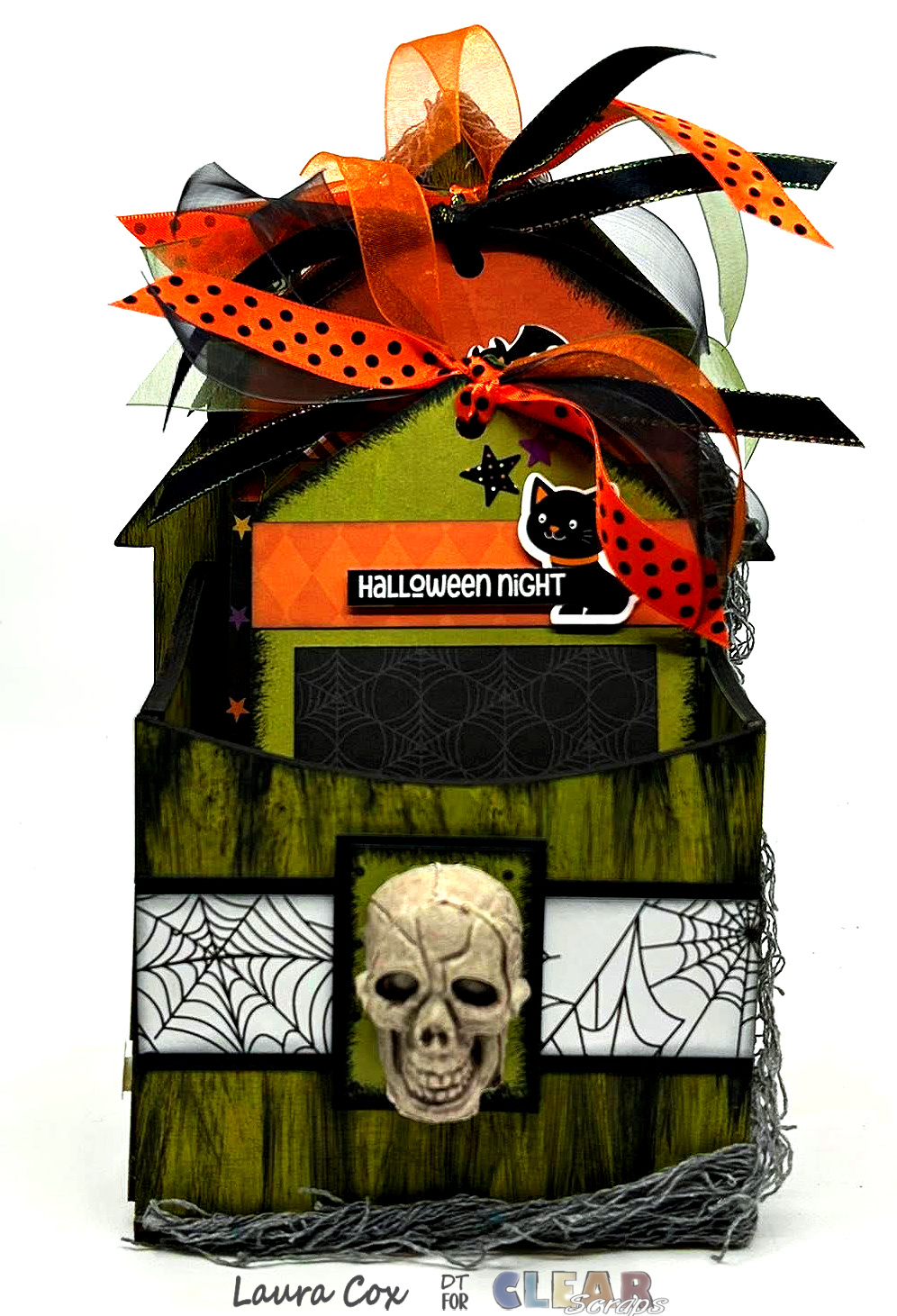 Clear Scraps–Creepy Cobweb Tag&nbsp;Box