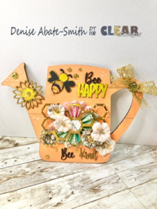 “Bee Happy Bee Kind”Shiplap Watering&nbsp;Can