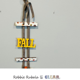 Using leftover pieces for a Fall hanger 