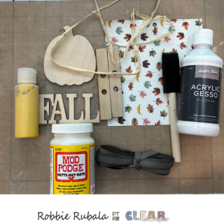 Using leftover pieces for a Fall hanger 2