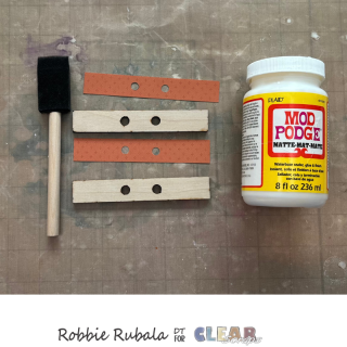 Using leftover pieces for a Fall hanger 5