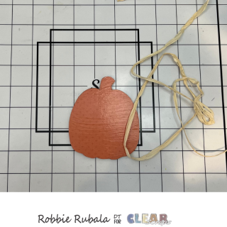 Using leftover pieces for a Fall hanger 10