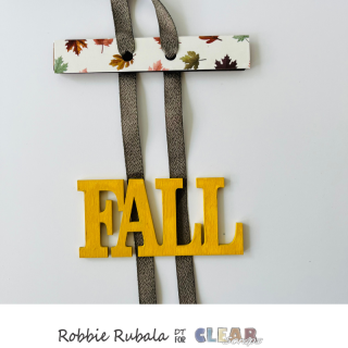 Using leftover pieces for a Fall hanger 14