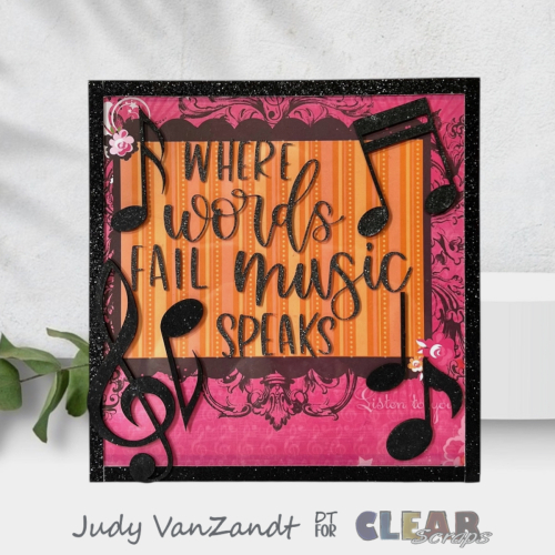 Clear_Scraps_Book_Stand_Treble Clef_Chipboard_Embellishment_Music Note