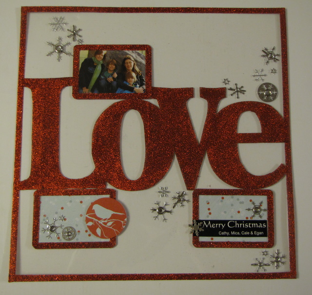 Christmas love layout