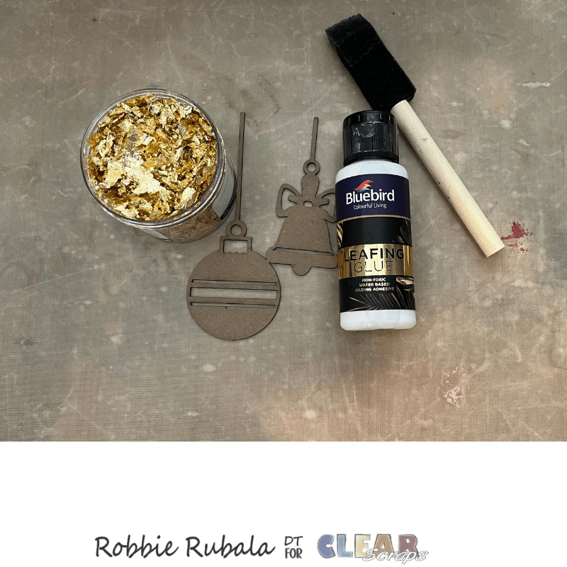 Clear Scraps Bell Bulbs and Ho Ho Ho scrapbook page