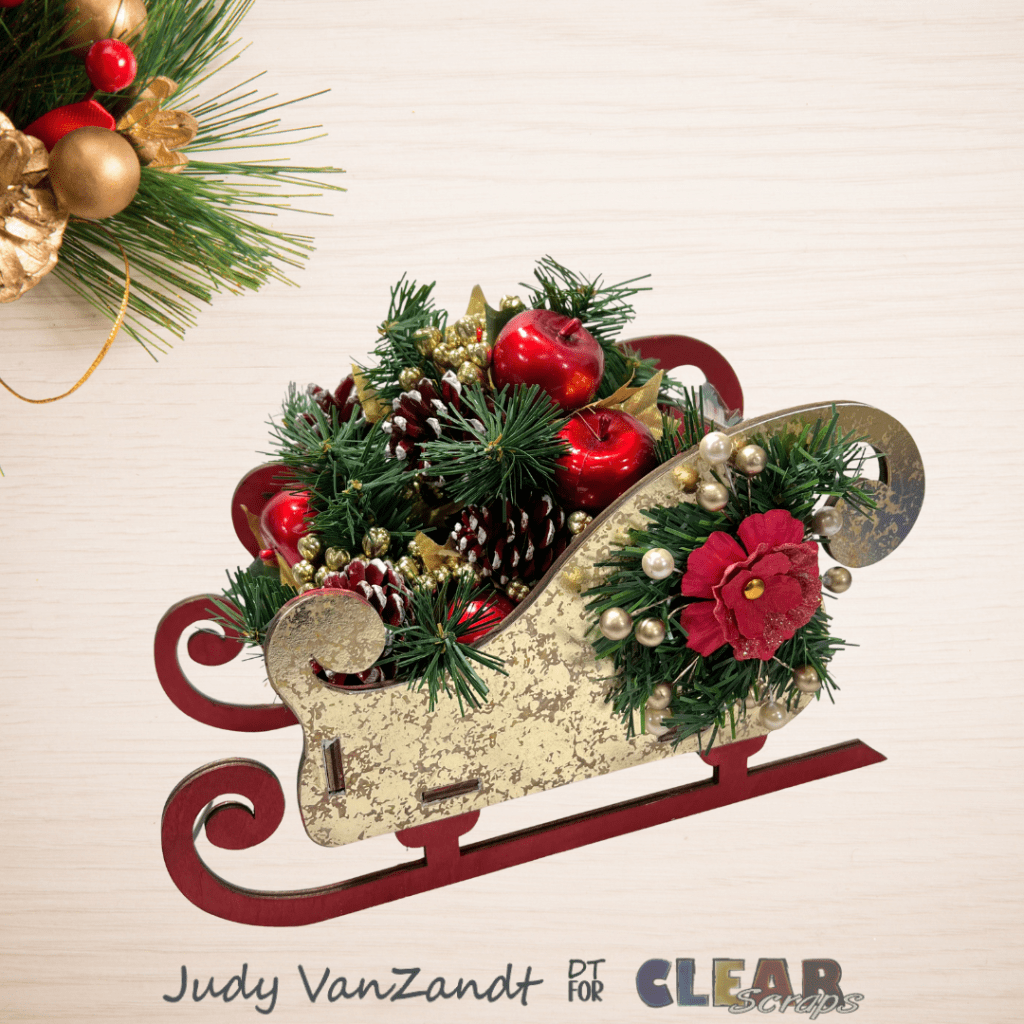 Holiday Sleigh Centerpiece