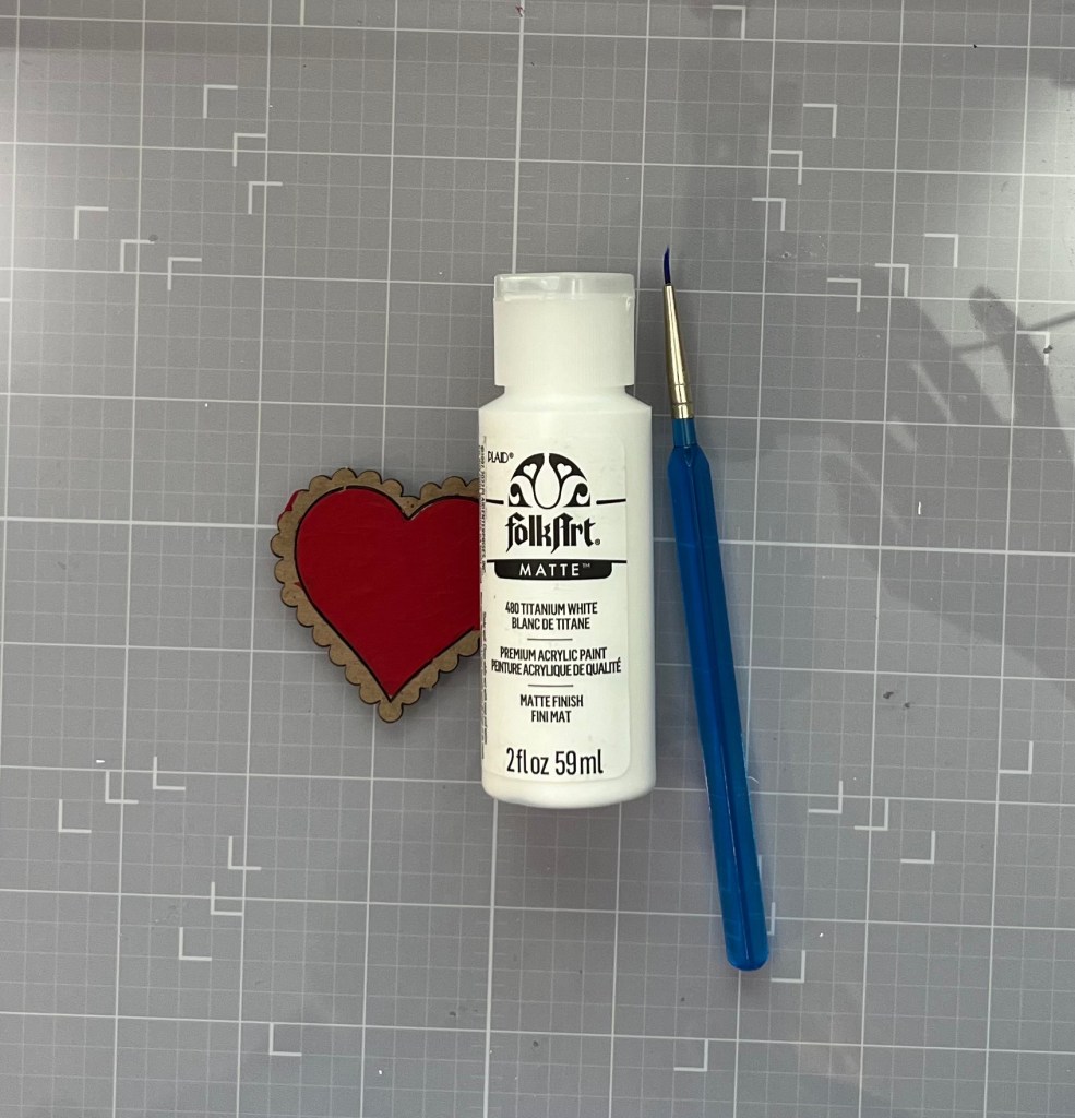 Valentine cards using Love chipboard punch outs