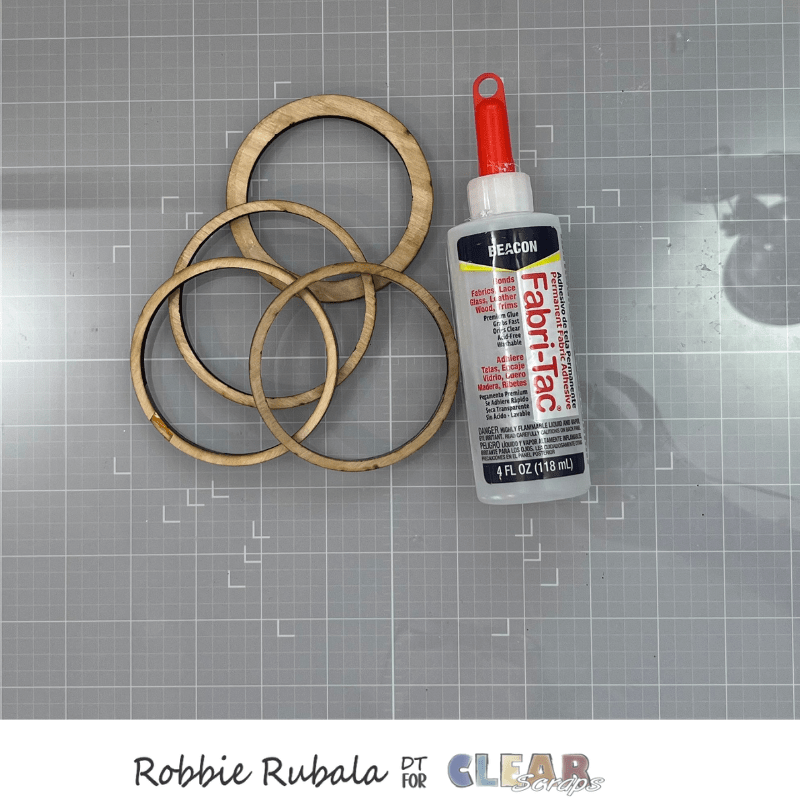 Clear Scraps Mason Jar wooden covers treat holder