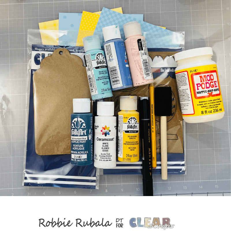 Scallop Easter tags from Clear Scraps