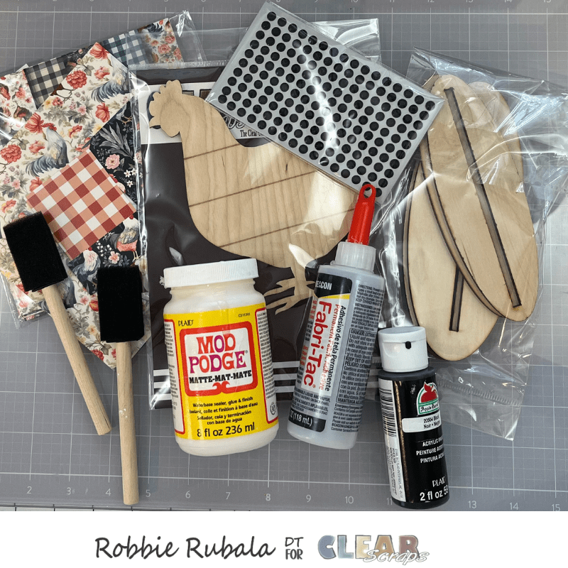 Shiplap chicken from Clear Scraps