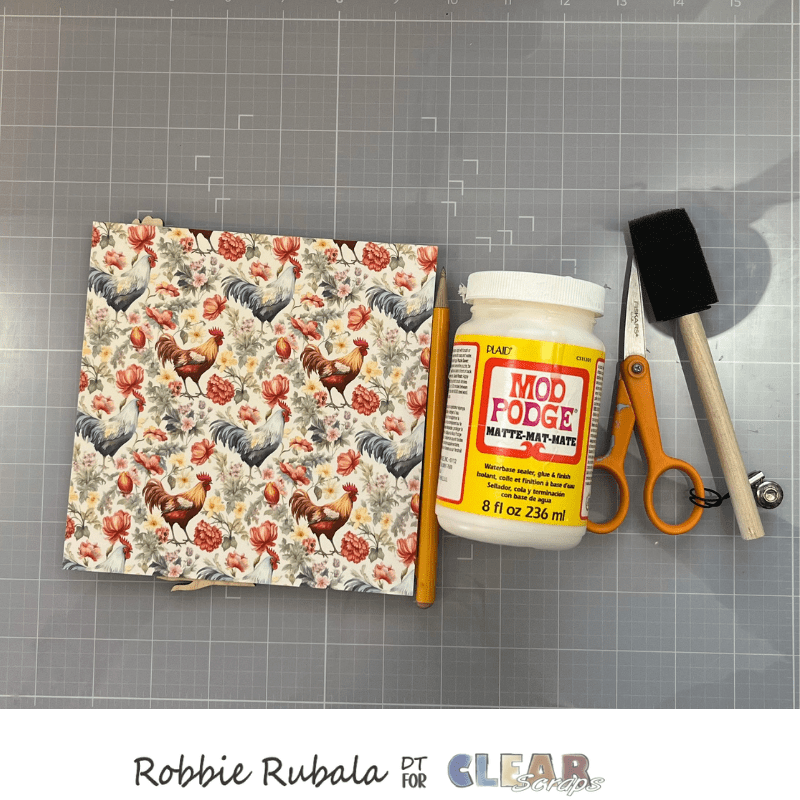 Shiplap chicken from Clear Scraps