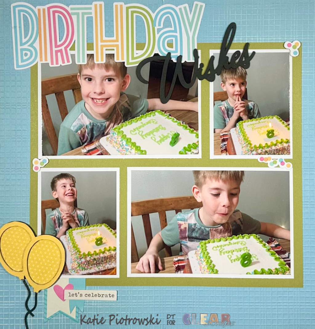 Quick Scrapbook Layout Using Clear Scraps Chipboard: A simple approach to building layered layouts with chipboard